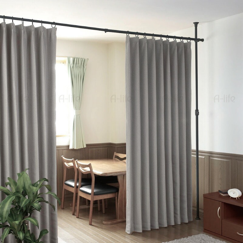 つっぱり 間仕切り カーテン 省エネ 対策