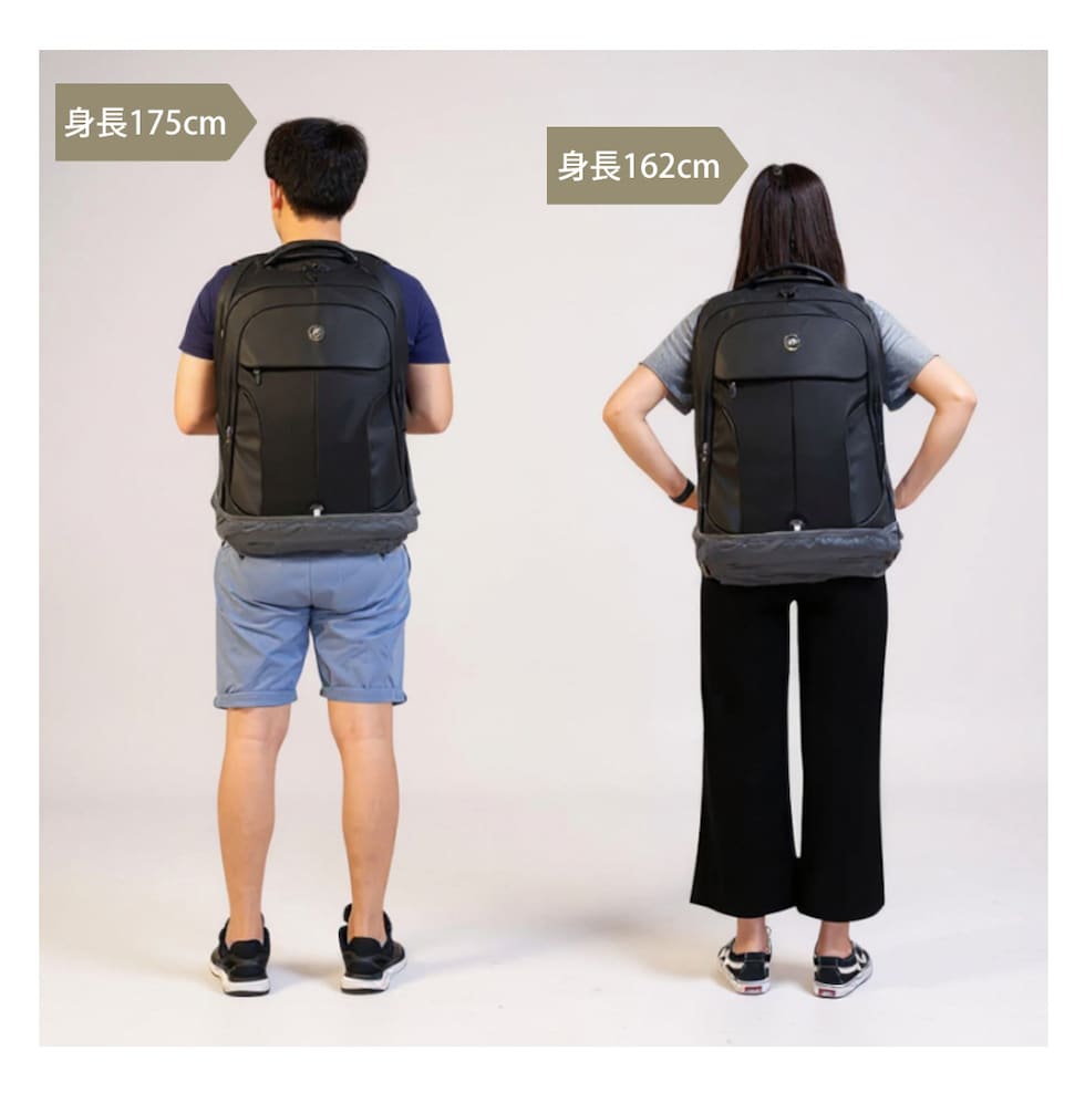 バックパックサイズ比較