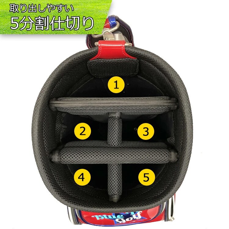 ブルーティーゴルフキャディバッグ