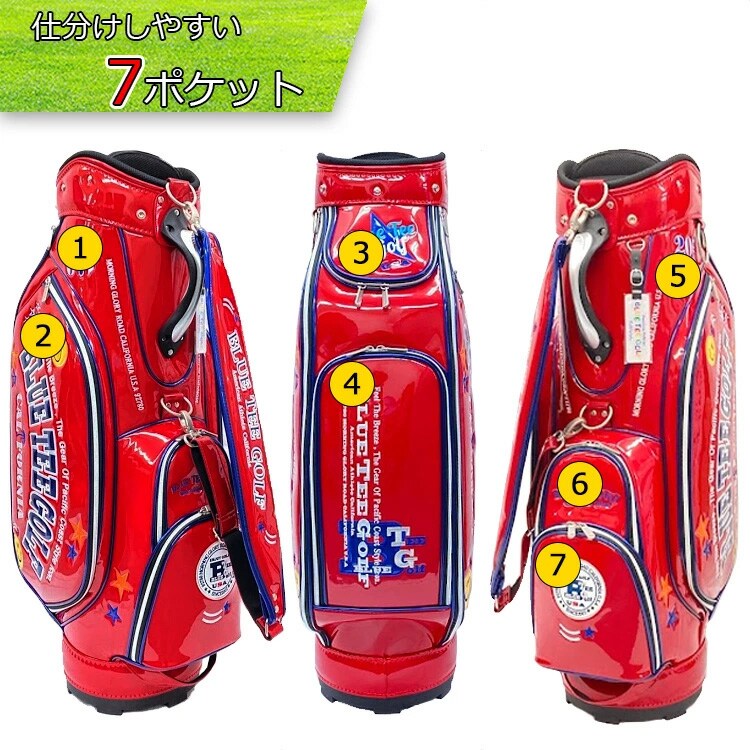 ブルーティーゴルフキャディバッグ