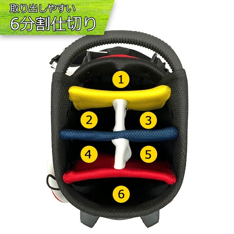 ブルーティーキャディバッグ