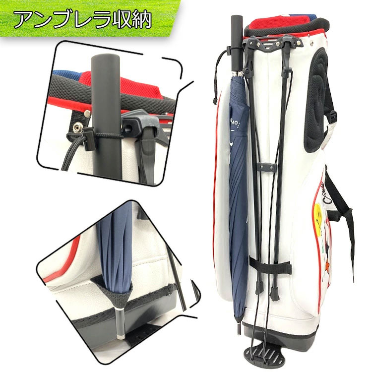 ブルーティーキャディバッグ