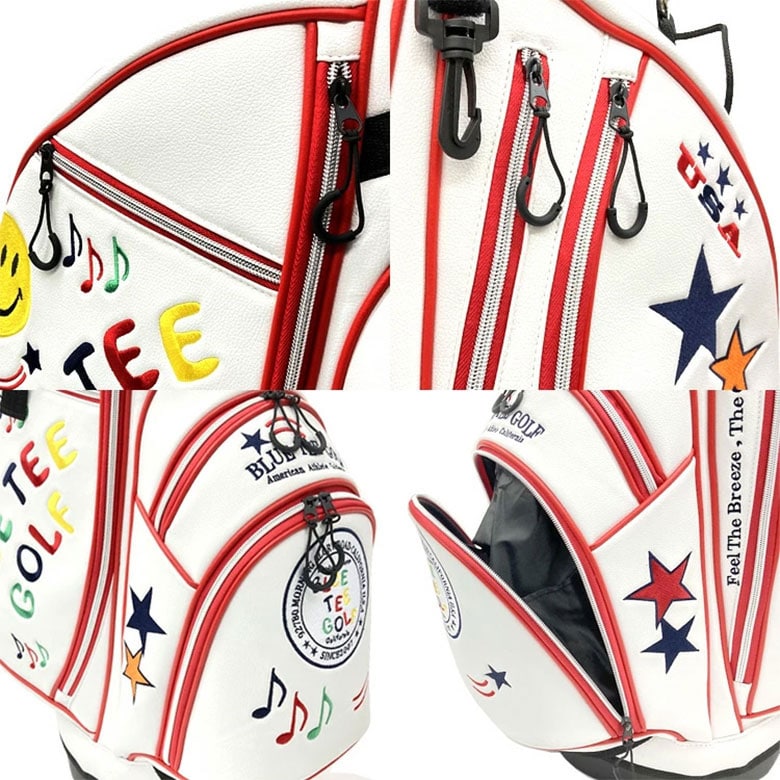 ブルーティーキャディバッグ