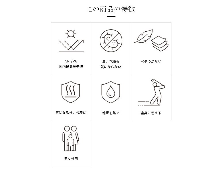 ゼロホール　日やけ止めスプレー