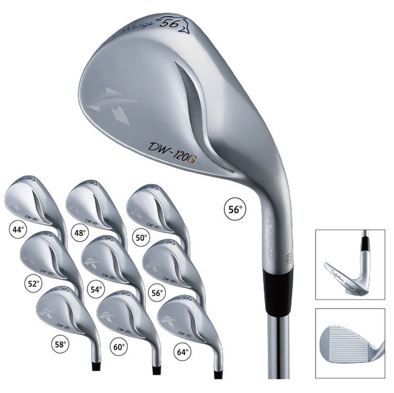 新品■キャスコ■2020.2■レディース ドルフィン ウェッジ■DW-120G■セミグースネック■ウエッジ２本■50.0/56.0■DP-151 カーボン■L■