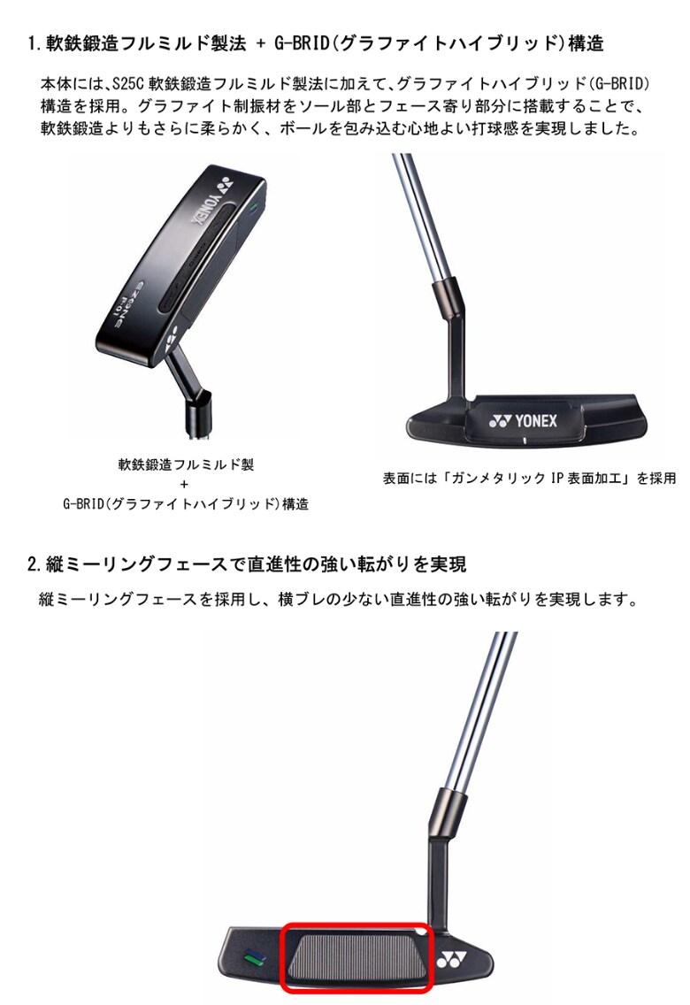 ヨネックス パター