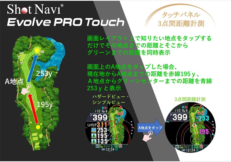 ショットナビ エボルブ プロタッチ