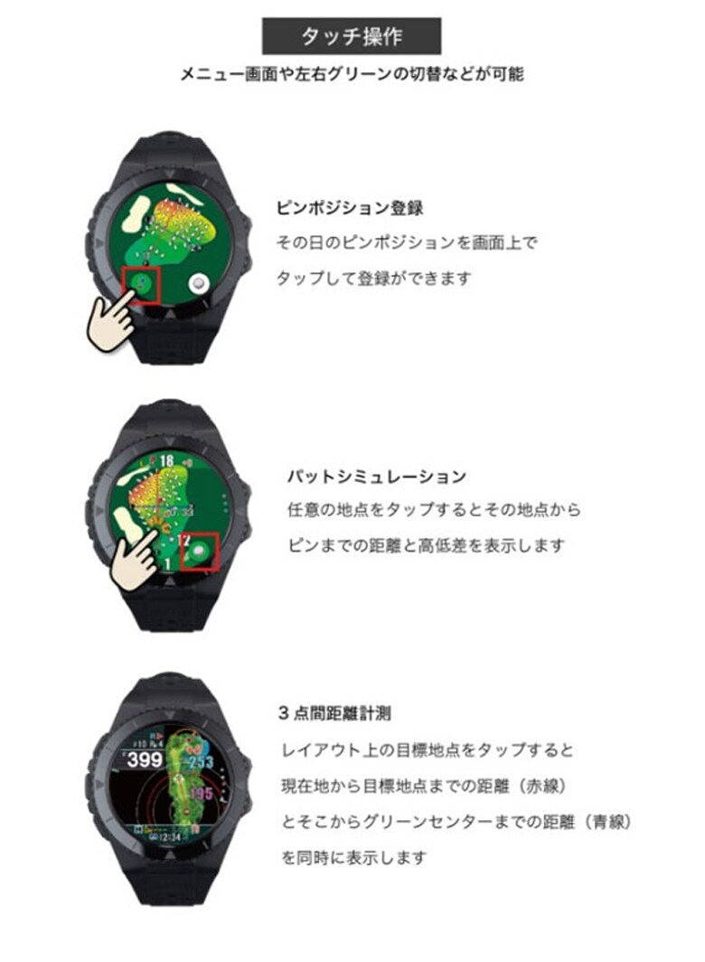 ショットナビ 腕時計型 GPSナビ