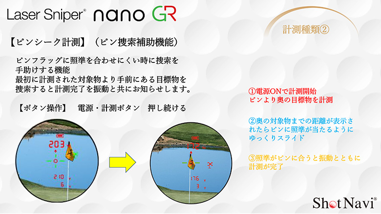 ショットナビ 距離測定器
