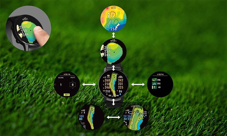 グリーンオン　ゴルフウォッチ