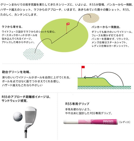 プロギア レディース ウェッジ R55