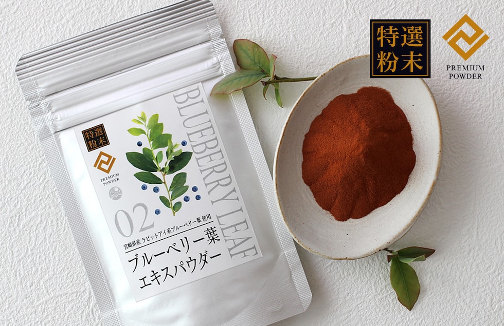 “ブルーベリー葉エキスパウダー”