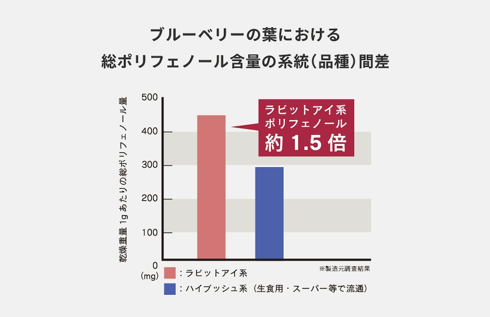 “ブルーベリー葉エキスパウダー”