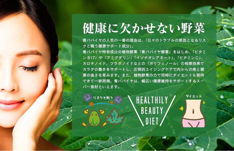 “青パパイヤパウダー”