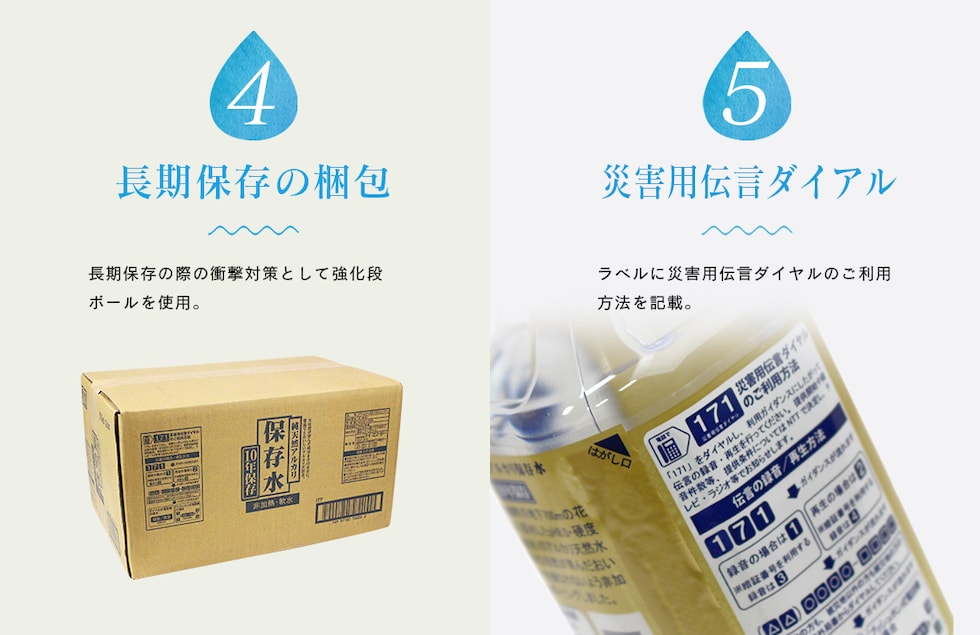 “純天然アルカリ保存水