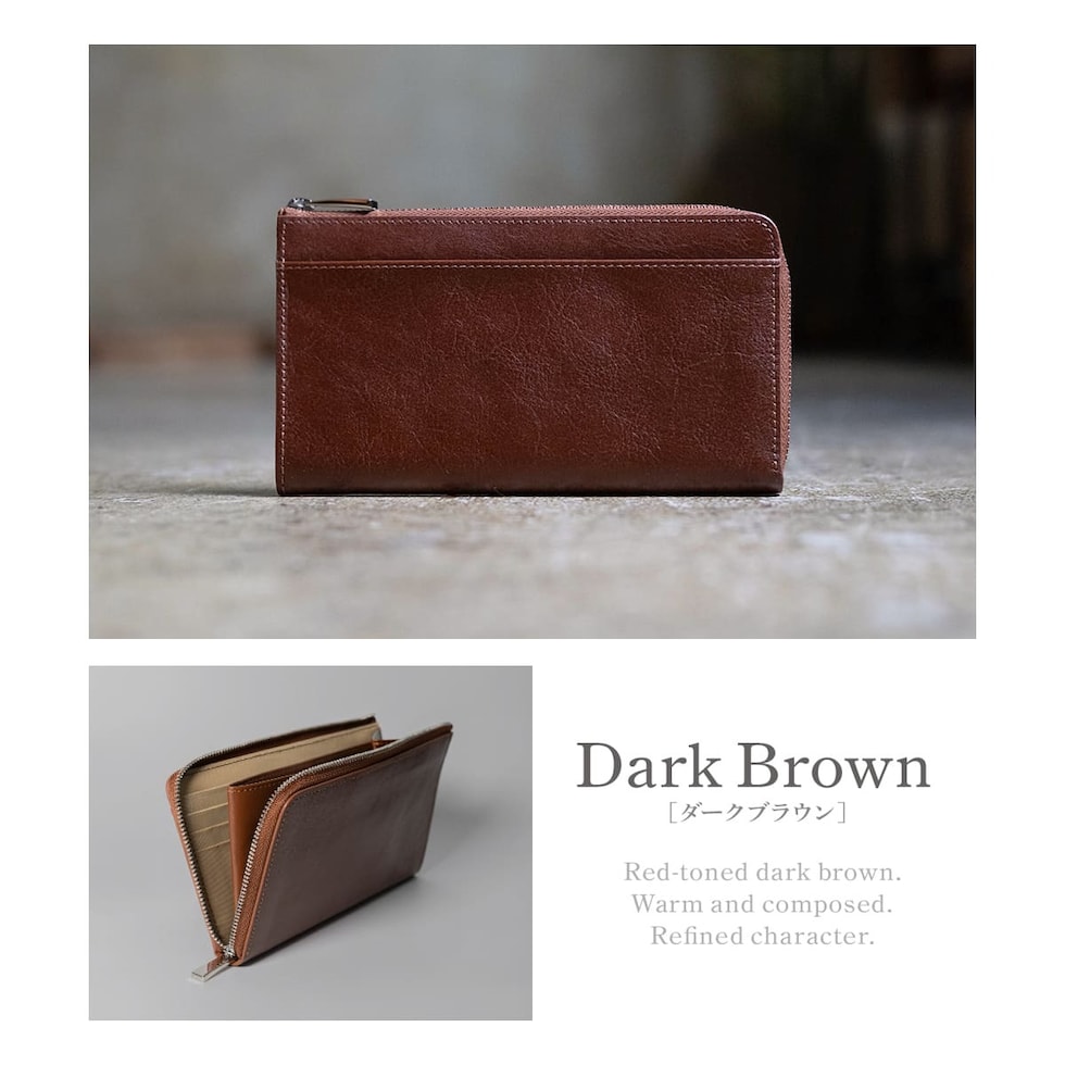 ベトナム革財布(ハノイで購入)TOMA brownトマ　ブラウン茶色 dショッピング |【セール3,980円】Dom Teporna Italy 小さい本革長財布
