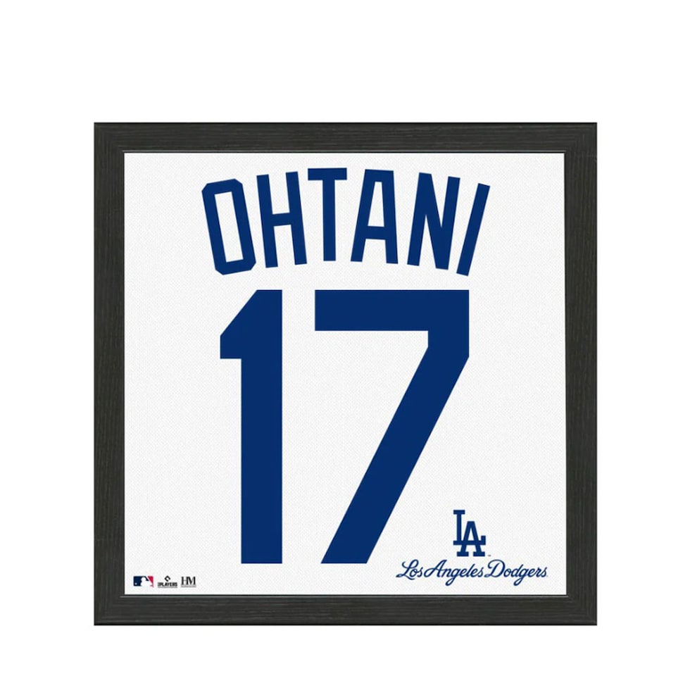 ファミリー・ライフ MLB公式ライセンス ドジャース 大谷翔平 背番号入りフォトフレーム The Highland Mint