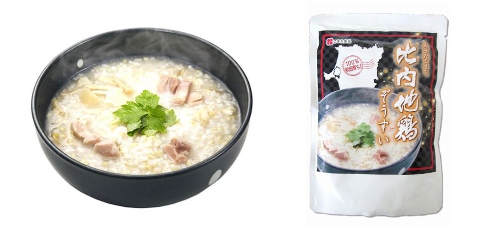 こまち食品 秋田県産あきたこまち・比内地鶏使用 比内地鶏ぞうすい