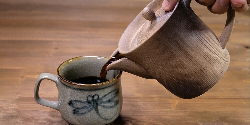 一心窯 焼締コーヒー急須 ソロ