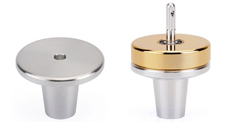 ミツミ製作所 町工場が作った精密独楽セット（専用スタンド付） ブラック M-0119BK