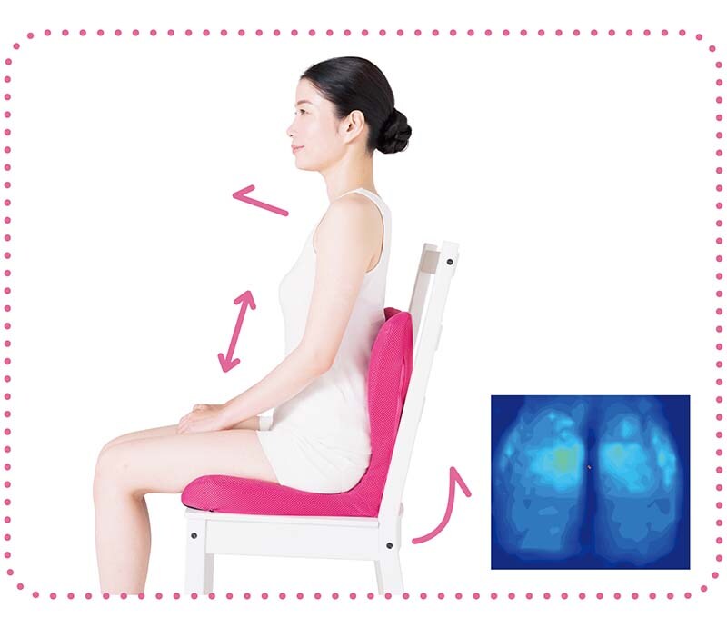 ピーエーエス p!nto（ピント） ビューティー 姿勢サポートクッション