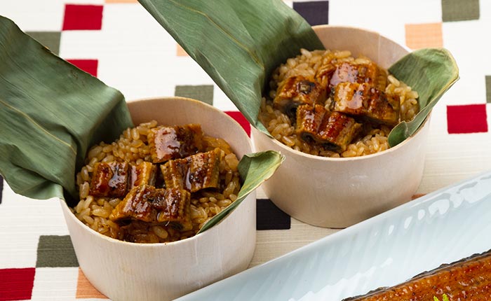 大五通商うなぎ工房 うなぎ問屋の蒲焼き（長焼）・おこわ詰合せ 1セット（240g：蒲焼120g×2尾、うなぎおこわ×3食）