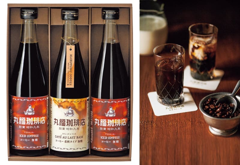 アデリー 丸福珈琲店 アイスコーヒーセット 3本 １箱