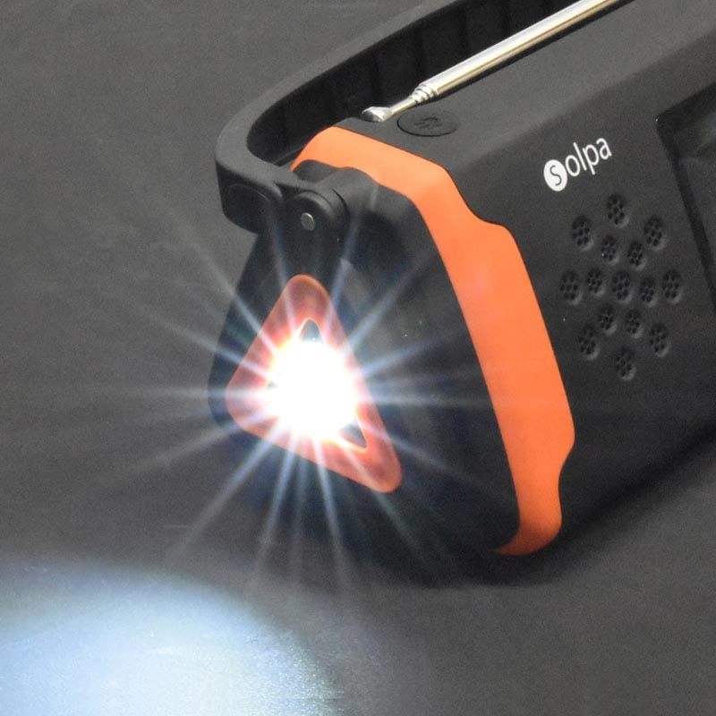 クマザキエイム Solpa 手回し ソーラー蓄電ラジオ チャージオ ラムダ SL-091 1台