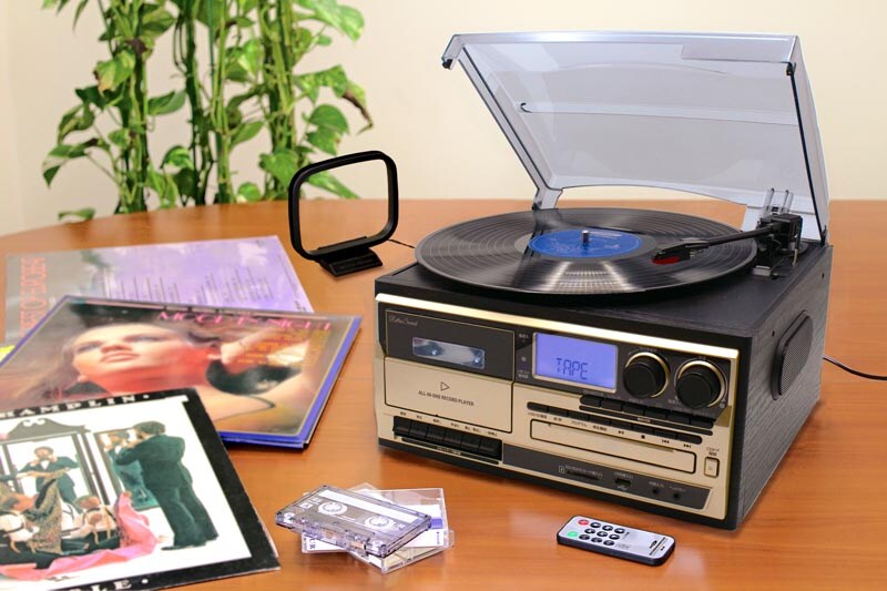 クマザキエイム Retro Sound オールインワン レコード プレーヤー AR-01G 1台