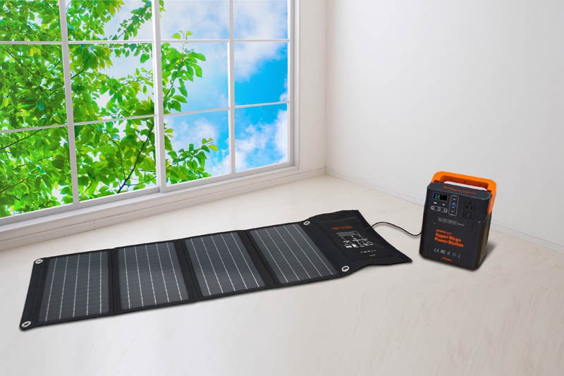 メテックス EVERBright スーパーメガパワーステーション&40Wソーラーパネルセット 1セット