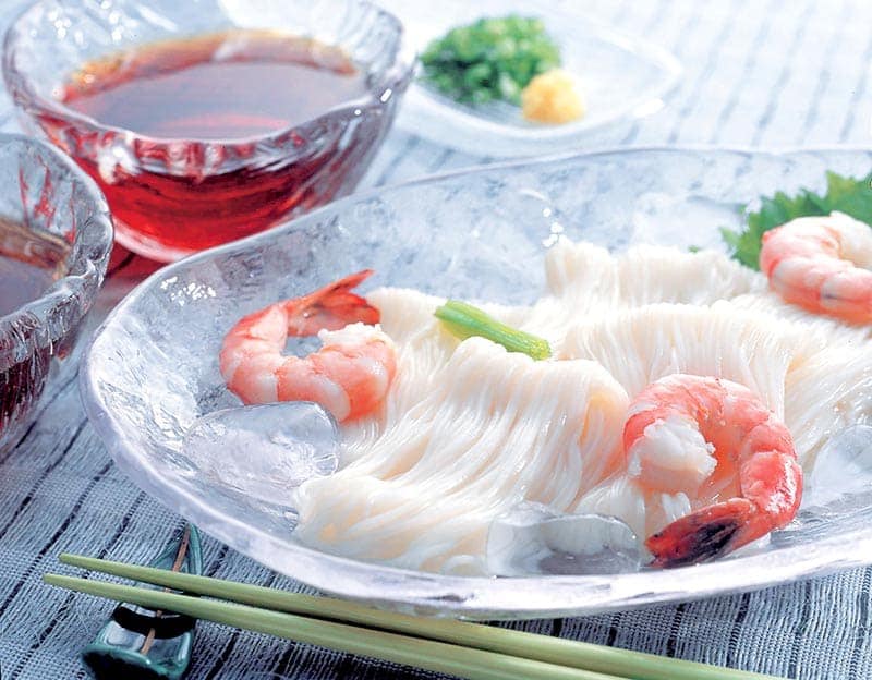 三盛物産 三大産地素麺詰合せ 1セット：揖保乃糸7束、三輪素麺7束、島の光7束