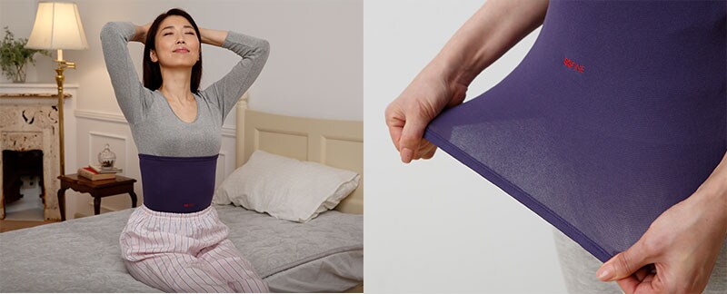 【ポイント1】薄くて軽くて温かく、締め付けないから快適