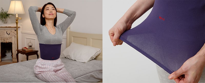 【ポイント1】薄くて軽くて温かく、締め付けないから快適