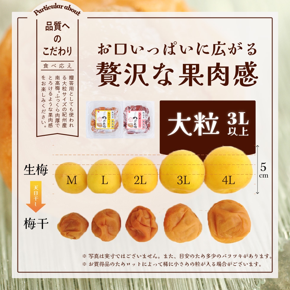 お口いっぱいに広がる贅沢な果肉感。大粒3L以上。