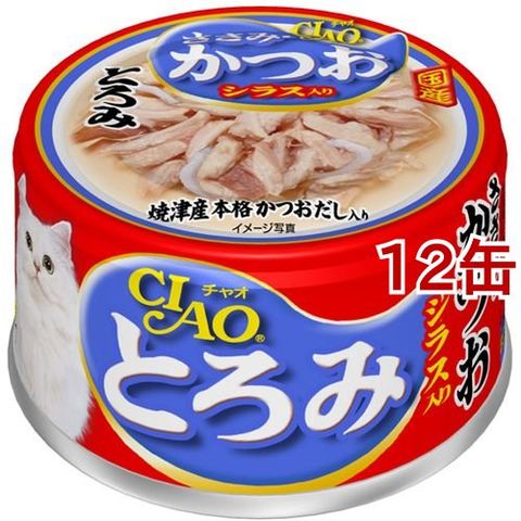 いなば チャオ とろみ ささみ・かつお シラス入り （８０ｇ＊１２コセット）