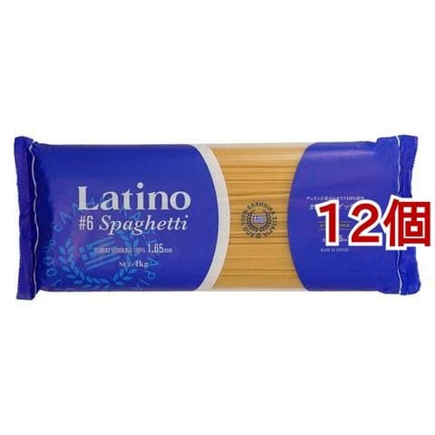 ラティーノ Ｎｏ．６ スパゲッティ １．６５ｍｍ デュラム小麦１００％ （１ｋｇ＊１２コセット）