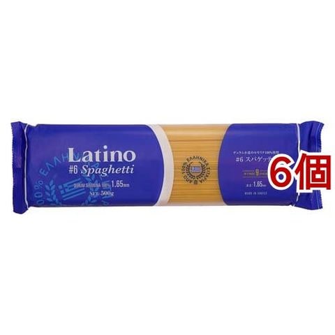 ラティーノ Ｎｏ．６ スパゲッティ ５００ｇ １．６５ｍｍ デュラム小麦１００％ （５００ｇ＊６コ）