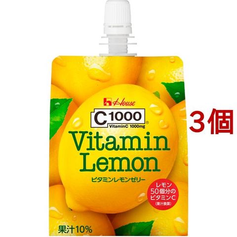 Ｃ１０００ ビタミンレモンゼリー （１８０ｇ＊３コセット）