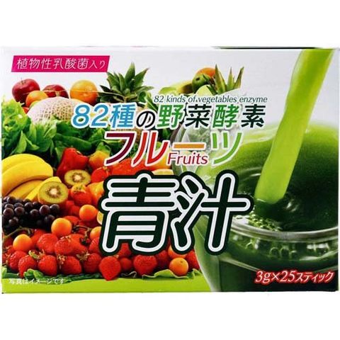 ８２種の野菜酵素 フルーツ青汁 （３ｇ＊２５スティック）