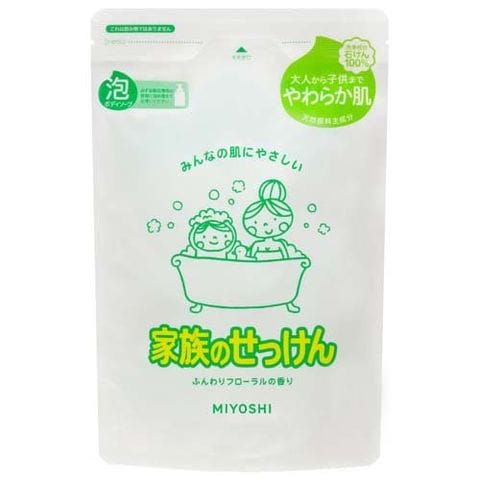 ミヨシ石鹸 家族のせっけん 泡ボディソープ  リフィル （５５０ｍｌ）