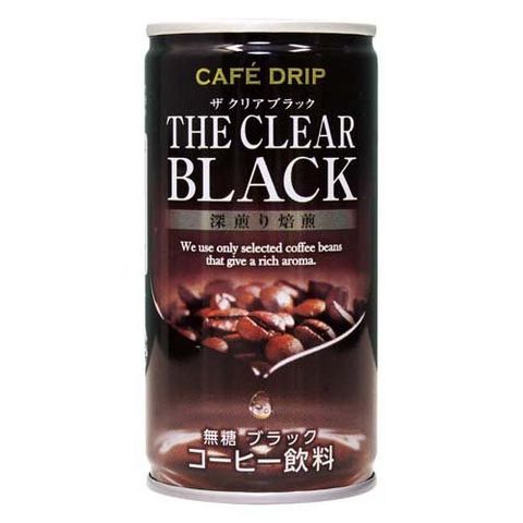 カフェドリップ ザ クリアブラック 缶 缶コーヒー 無糖 （１８５ｇ＊３０本入）