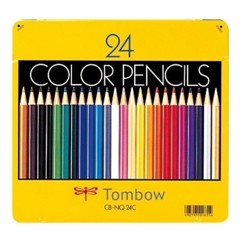 トンボ 缶入色鉛筆２４色ＮＱ ＣＢ－ＮＱ２４Ｃ （１セット）