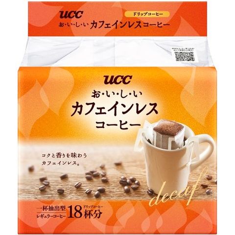 【訳あり】ＵＣＣ おいしいカフェインレスコーヒー ドリップコーヒー （１８杯分）