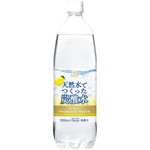 神戸居留地 天然水でつくった炭酸水 レモン （１Ｌ＊１５本入）