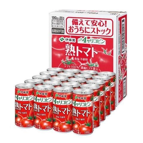 伊藤園 熟トマト 缶 （１９０ｇ＊２０本入）