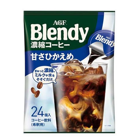 ＡＧＦ ブレンディ ポーション 濃縮コーヒー 甘さひかえめ アイスコーヒー （１８ｇ＊２４コ入）