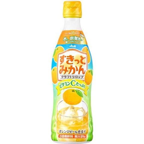 【みかん】 dショッピング |アサヒ クラフトシロップ すきっとみかん 希釈用