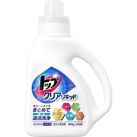 トップ クリアリキッド 洗濯洗剤 本体 （９００ｇ）