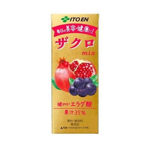 伊藤園 エコパック ザクロｍｉｘ 紙パック （２００ｍｌ＊２４本入）