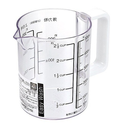 イージーウォッシュ 食器洗い乾燥機対応 耐熱計量カップ ５００ｍｌ Ｃ－８６７８ （１個入）